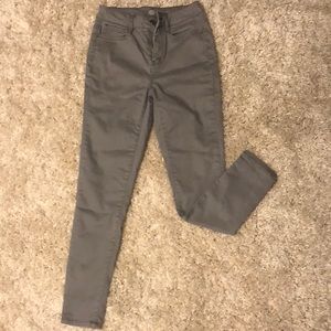 Grey high rise jeggings